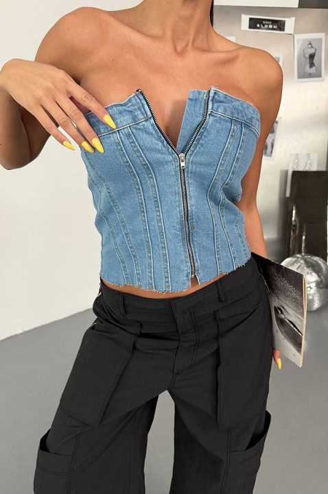 Gorset ERELONZA SKY, Kolor : błękitny, IVET.PL - Modna odzież