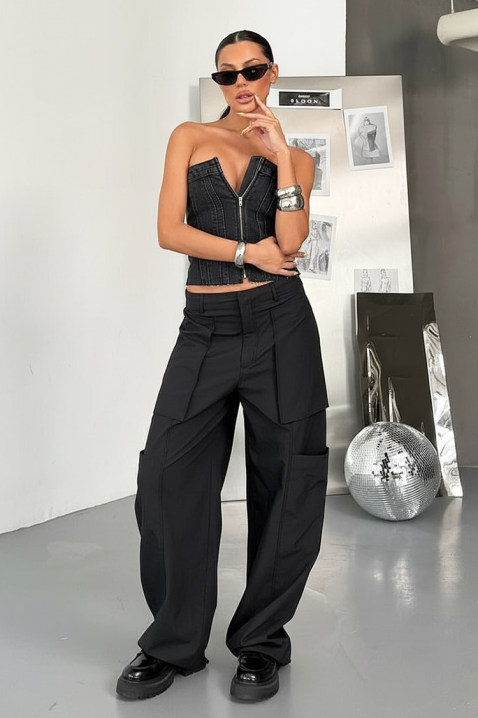 Gorset ERELONZA BLACK, Kolor : czarny, IVET.PL - Modna odzież