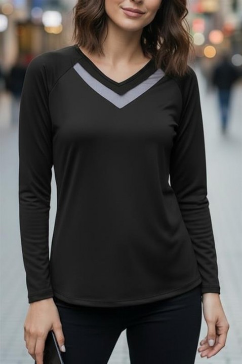 Bluzka RIONELDA BLACK, Kolor : czarny, IVET.PL - Modna odzież