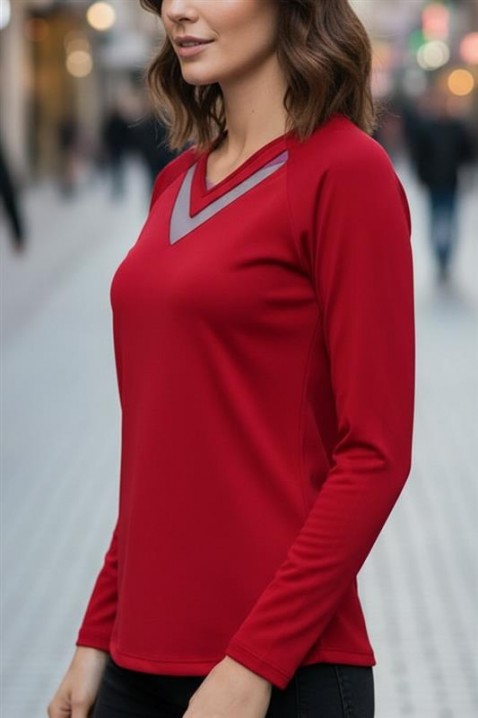 Bluzka RIONELDA RED, Kolor : czerwony, IVET.PL - Modna odzież