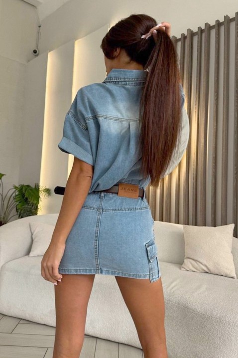 Sukienka NEBRALENDA, Kolor : błękitny, IVET.PL - Modna odzież