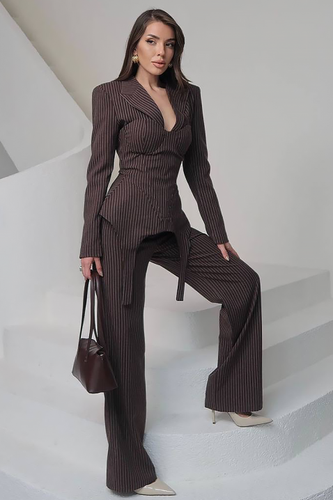 Komplet GERIMERZA BROWN, Kolor : brązowy, IVET.PL - Modna odzież