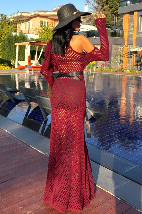 Sukienka SOBELZA BORDO, Kolor : bordowy, IVET.PL - Modna odzież