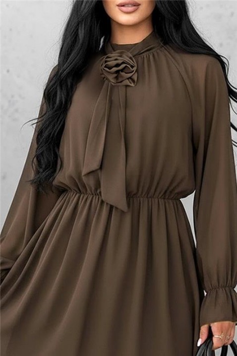 Sukienka BONSIANA BROWN, Kolor : brązowy, IVET.PL - Modna odzież