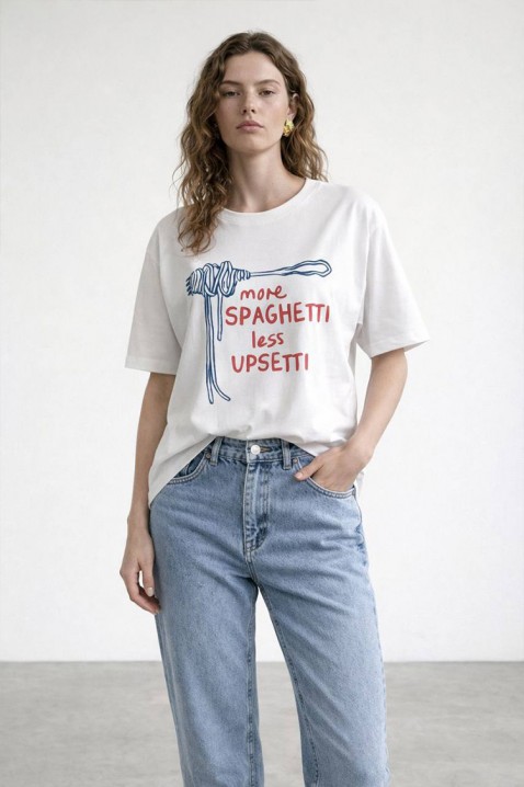 Koszulka SPLAVINDA, Kolor : biały, IVET.PL - Modna odzież