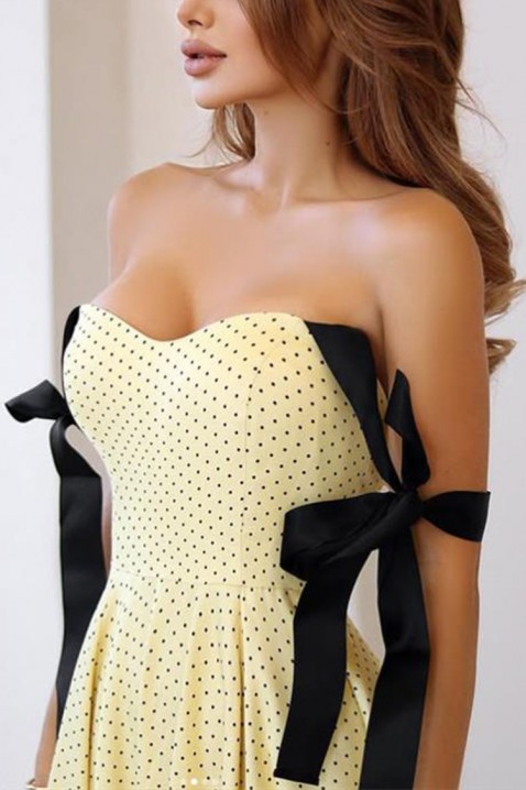 Sukienka ELVIRONDA YELLOW, Kolor : żółty, IVET.PL - Modna odzież