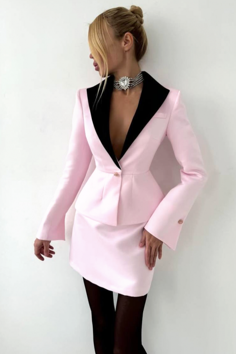 Komplet KENELZA PUDRA, Kolor : pudrowy róż, IVET.PL - Modna odzież