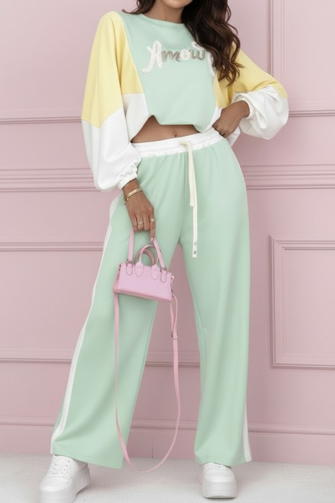 Komplet RAFELANZA MINT, Kolor : miętowy, IVET.PL - Modna odzież