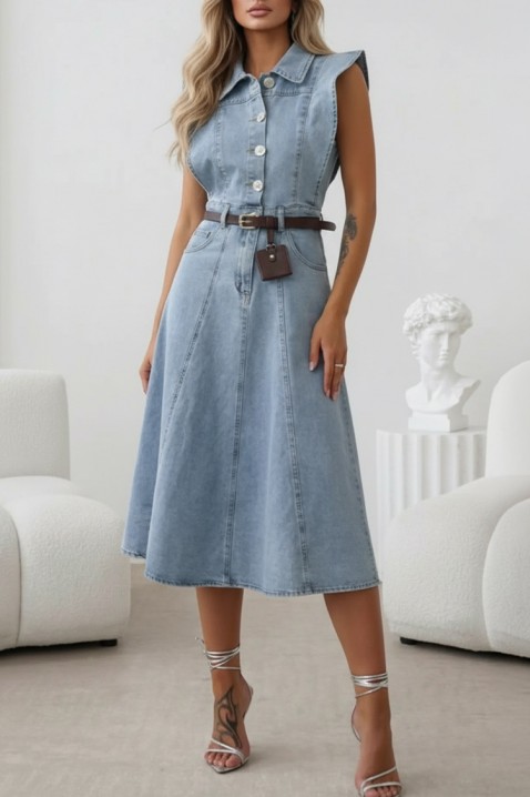 Sukienka STILIYANA, Kolor : błękitny, IVET.PL - Modna odzież