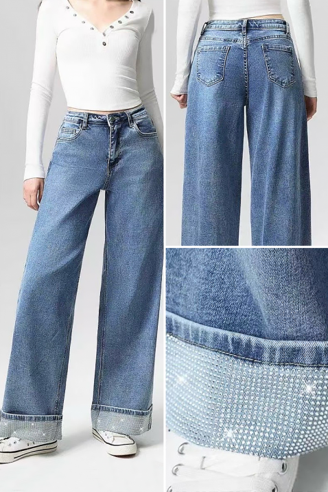 Jeansy ELVRINZA, Kolor : chabrowy, IVET.PL - Modna odzież