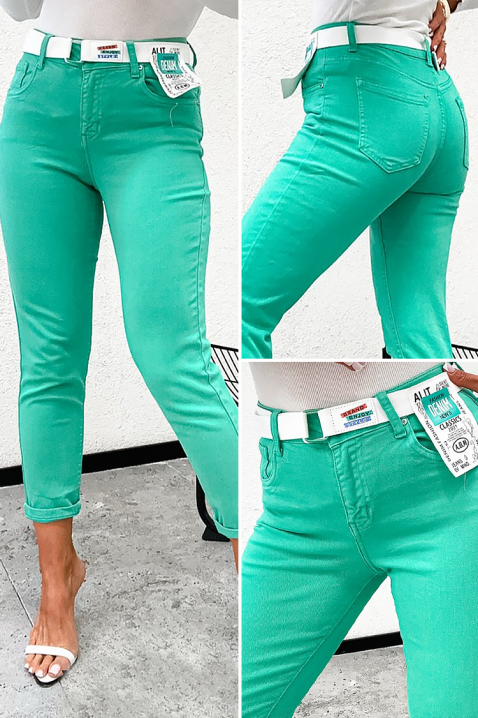 Jeansy ZEBRONDA, Kolor : turkusowy, IVET.PL - Modna odzież