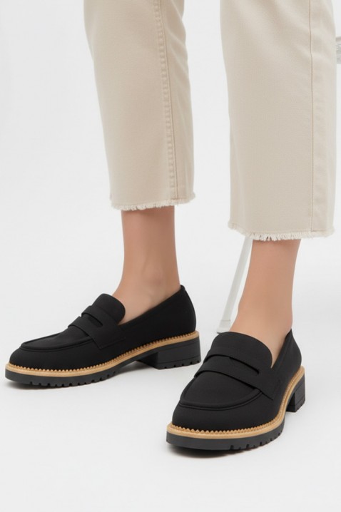 Mokasyny MOKANINZA BLACK, Kolor : czarny, IVET.PL - Modna odzież