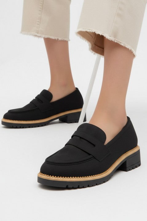 Mokasyny MOKANINZA BLACK, Kolor : czarny, IVET.PL - Modna odzież