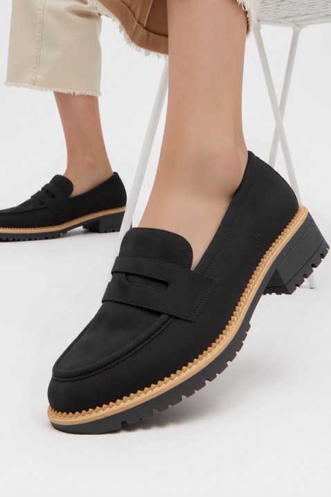 Mokasyny MOKANINZA BLACK, Kolor : czarny, IVET.PL - Modna odzież