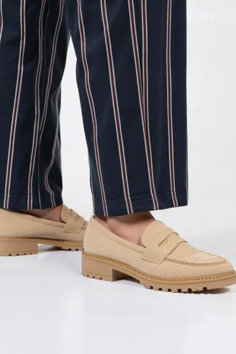 Mokasyny MOKANINZA BEIGE, Kolor :  beżowy, IVET.PL - Modna odzież