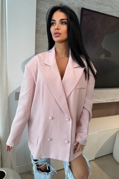 Marynarka DROPILZA PUDRA, Kolor : pudrowy róż, IVET.PL - Modna odzież