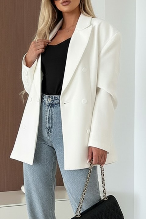 Marynarka DROPILZA WHITE, Kolor : biały, IVET.PL - Modna odzież