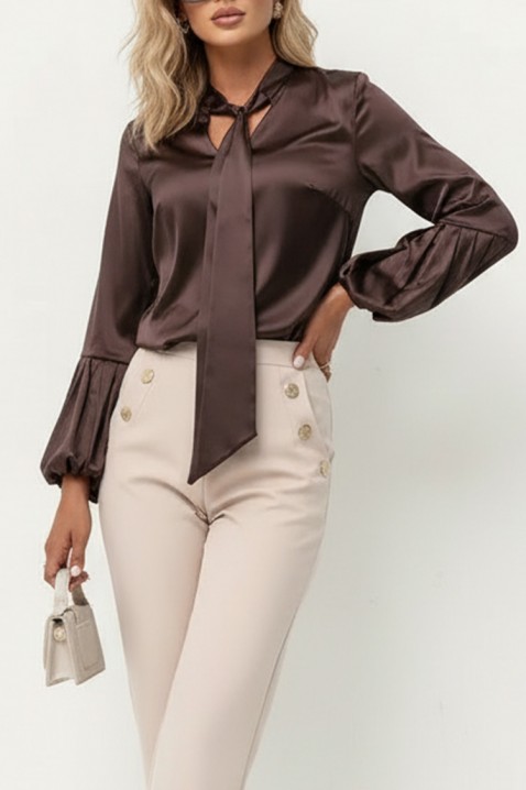 Bluzka GERZOLDA BROWN, Kolor : brązowy, IVET.PL - Modna odzież