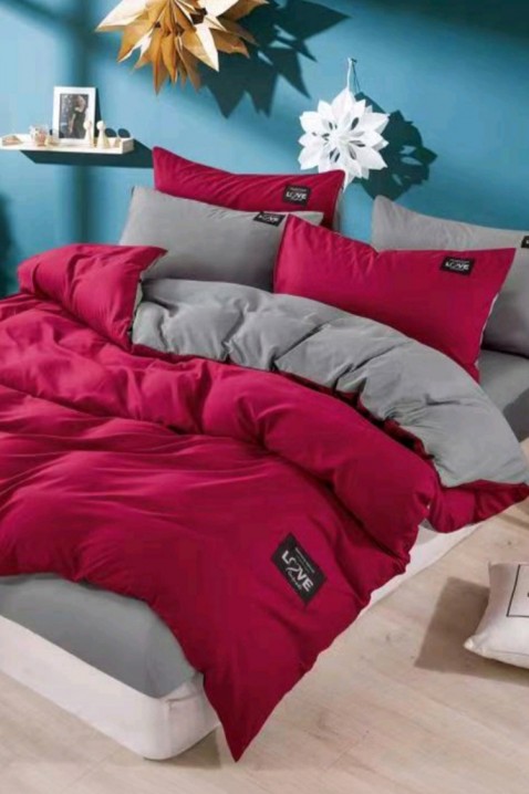 Komplet pościeli TRENILMY RED 160x220 cm bawełna - 3 elementy, Kolor : czerwony, IVET.PL - Modna odzież