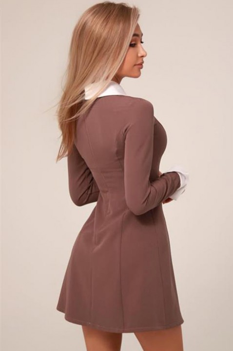 Sukienka GENOVANA, Kolor : brązowy, IVET.PL - Modna odzież