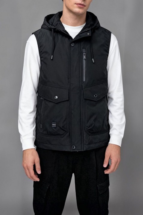 Kamizelka FAMOZO BLACK, Kolor : czarny, IVET.PL - Modna odzież