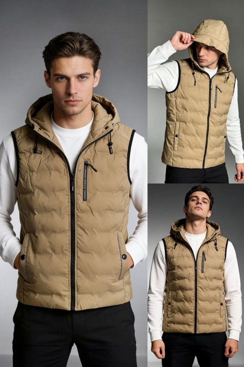 Kamizelka RIKTOZ, Kolor :  beżowy, IVET.PL - Modna odzież