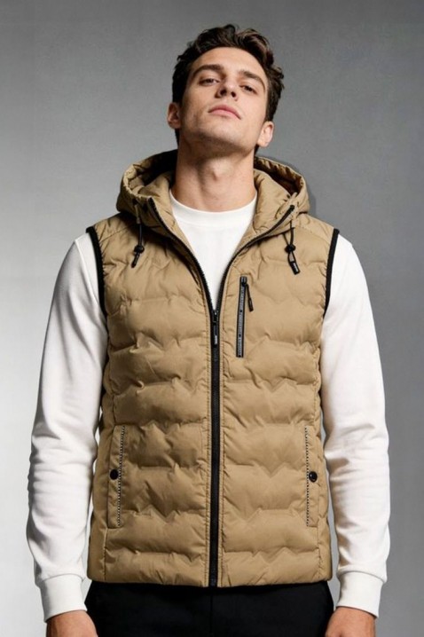 Kamizelka RIKTOZ, Kolor :  beżowy, IVET.PL - Modna odzież