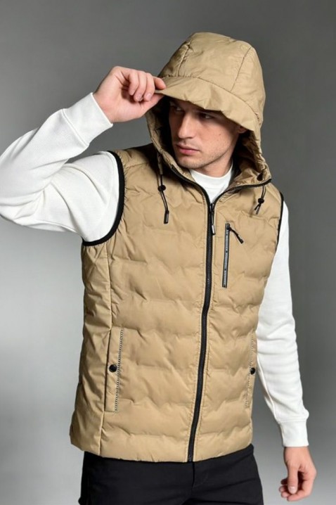 Kamizelka RIKTOZ, Kolor :  beżowy, IVET.PL - Modna odzież