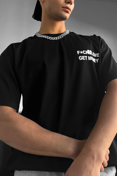 Koszulka FRONZO BLACK, Kolor : czarny, IVET.PL - Modna odzież