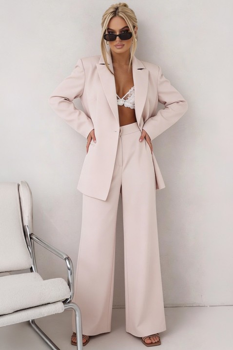 Komplet ELEGANVA ECRU, Kolor : ecru, IVET.PL - Modna odzież