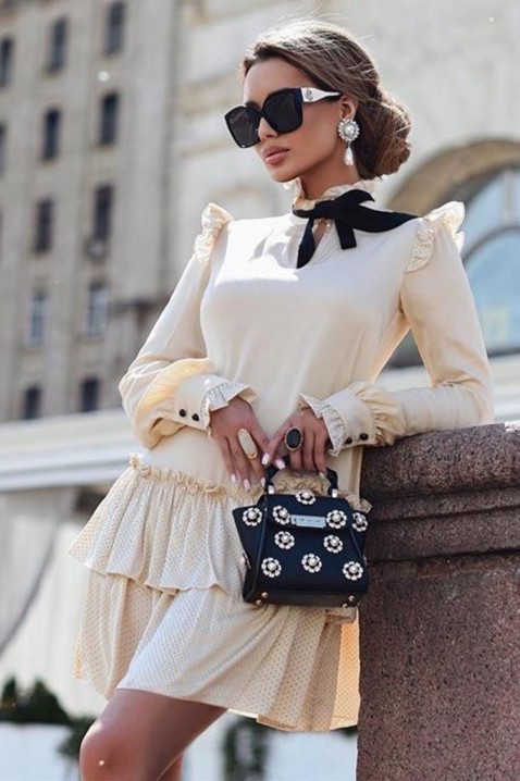 Sukienka VLODELZA, Kolor : ecru, IVET.PL - Modna odzież