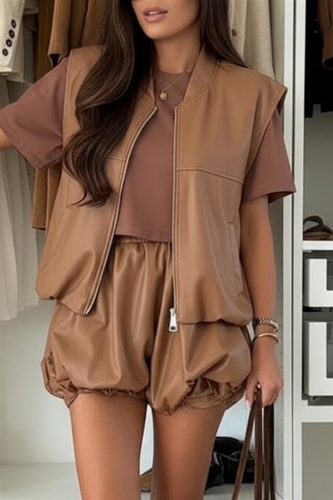 Komplet MRONEDA, Kolor : brązowy, IVET.PL - Modna odzież