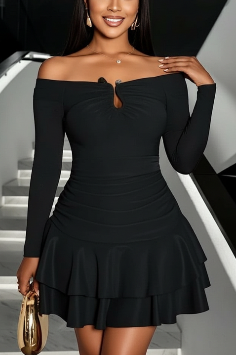 Sukienka VIOGELTA BLACK, Kolor : czarny, IVET.PL - Modna odzież