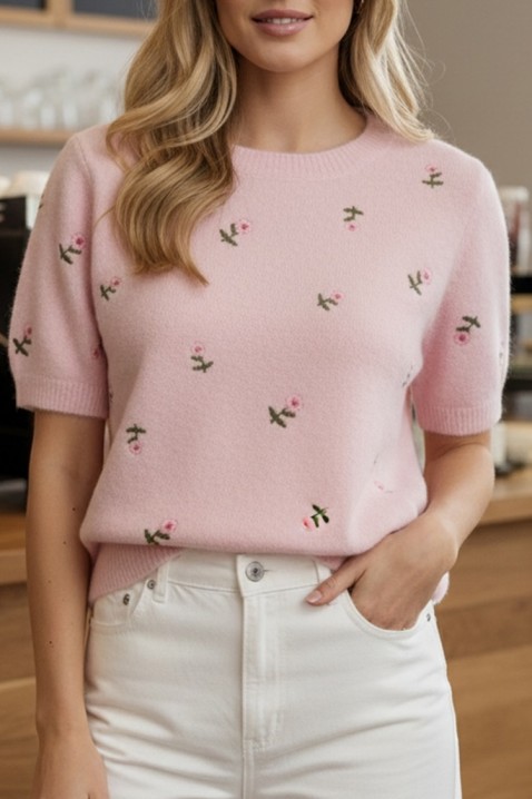 Sweter BENTONZA PUDRA, Kolor : pudrowy róż, IVET.PL - Modna odzież