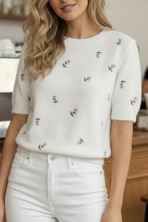 Sweter BENTONZA WHITE, Kolor : biały, IVET.PL - Modna odzież