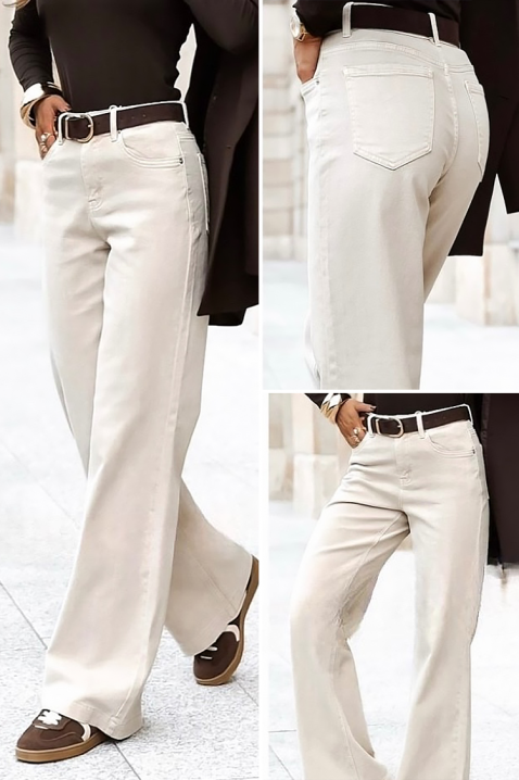 Jeansy BELANA, Kolor : biały, IVET.PL - Modna odzież