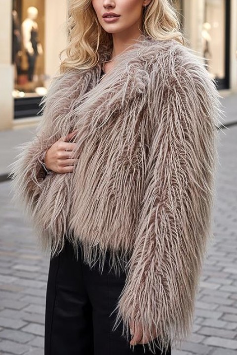 Płaszcz LORMENZA BROWN, Kolor : brązowy, IVET.PL - Modna odzież