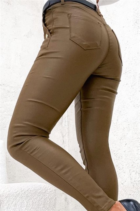 Spodnie TEBRIADA, Kolor : brązowy, IVET.PL - Modna odzież