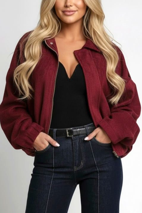 Kurtka ZERLENDA BORDO, Kolor : bordowy, IVET.PL - Modna odzież