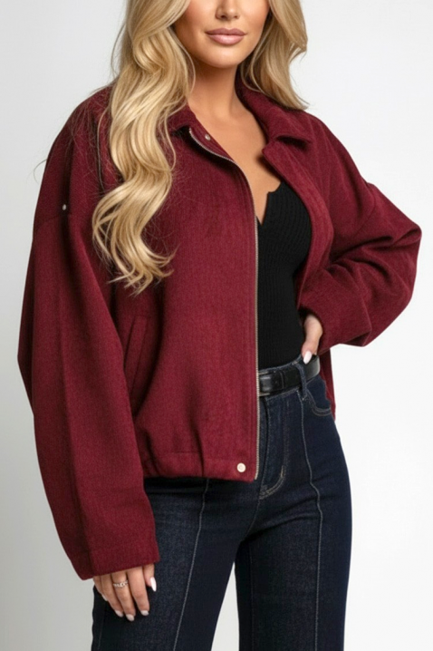 Kurtka ZERLENDA BORDO, Kolor : bordowy, IVET.PL - Modna odzież