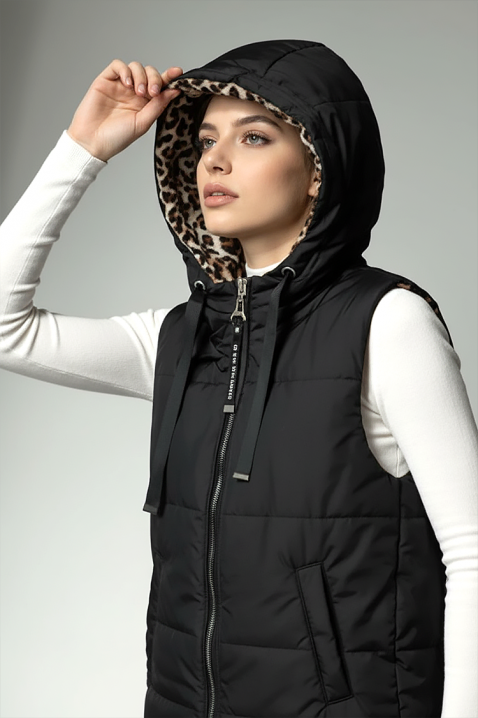 Kamizelka CLERMONA BLACK, Kolor : czarny, IVET.PL - Modna odzież