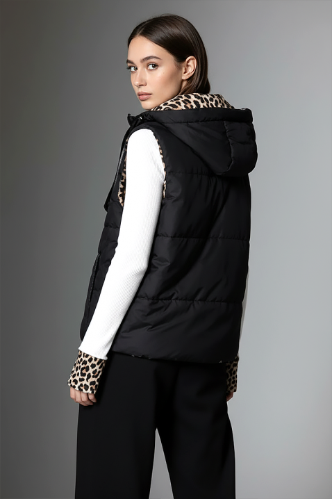 Kamizelka CLERMONA BLACK, Kolor : czarny, IVET.PL - Modna odzież