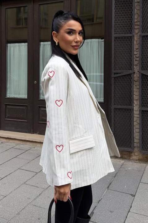 Marynarka NARILZA WHITE, Kolor : biały, IVET.PL - Modna odzież