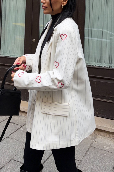 Marynarka NARILZA WHITE, Kolor : biały, IVET.PL - Modna odzież