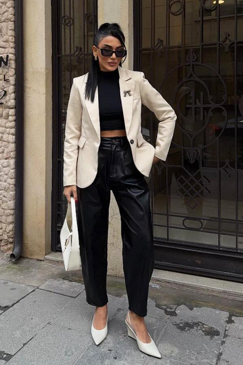 Marynarka FILILONDA, Kolor : ecru, IVET.PL - Modna odzież