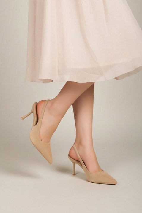 Buty VELORZANA BEIGE, Kolor :  beżowy, IVET.PL - Modna odzież