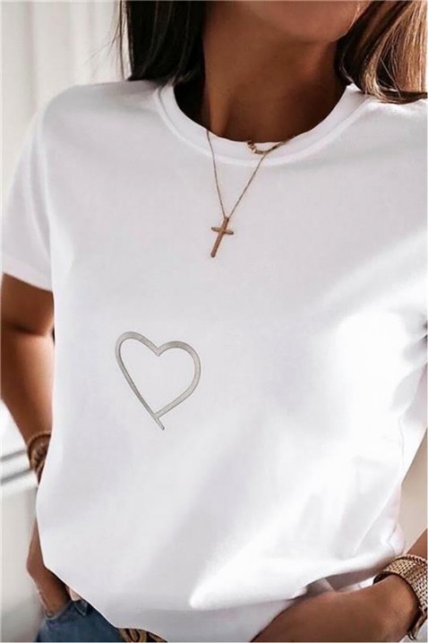 Koszulka BREFOLZA, Kolor : biały, IVET.PL - Modna odzież