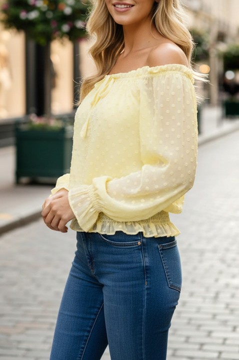 Bluzka SIVELZA YELLOW, Kolor : żółty, IVET.PL - Modna odzież