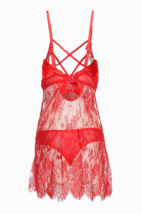 Koszula nocna GIANNA, Kolor : czerwony, IVET.PL - Modna odzież