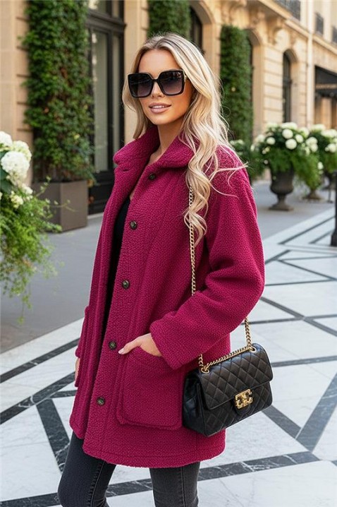 Kardigan MONTANZA BORDO, Kolor : bordowy, IVET.PL - Modna odzież